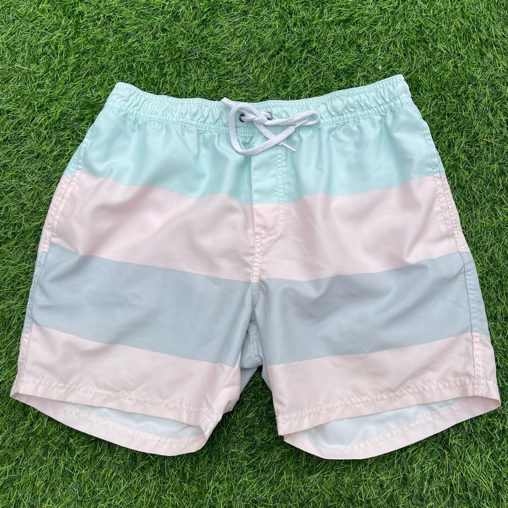 Swim shorts Cotton On Men’s Swim trunks size large unlined striped board shorts